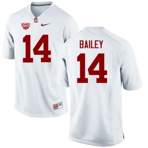 Men Jake Bailey White Cardinal College Football #14 Jersey 831972-323