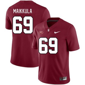 Men Jake Maikkula Cardinal Stanford 2024 ACC Conference College Football #69 Jersey 145204-932