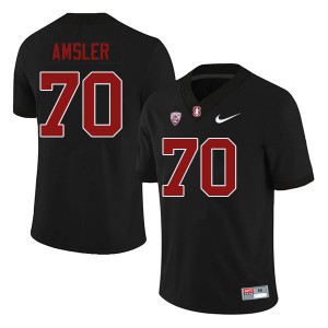 Men Jason Amsler Black Cardinal College Football #70 Jersey 817398-647