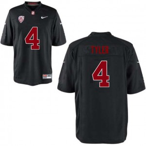 Men Jay Tyler Black Stanford College Football #4 Jersey 298933-905
