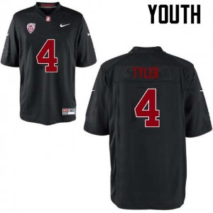 Youth Jay Tyler Black Stanford College Football #4 Jersey 958066-139