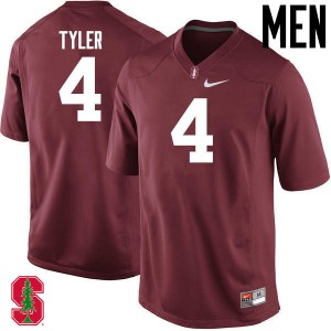 Men Jay Tyler Cardinal Cardinal College Football #4 Jersey 299222-785