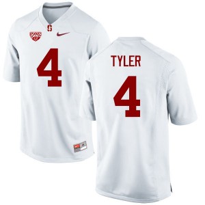 Men Jay Tyler White Cardinal College Football #4 Jersey 337038-664