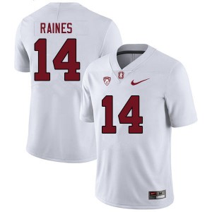 Men Jayson Raines White Stanford College Football #14 Jersey 811504-590