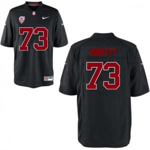 Men Jesse Burkett Black Stanford Cardinal College Football #73 Jersey 384597-302