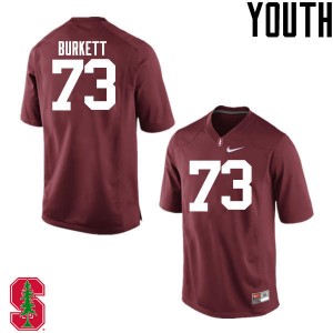 Youth Jesse Burkett Cardinal Stanford College Football #73 Jersey 874063-628