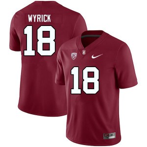 Men Jimmy Wyrick Cardinal Stanford College Football #18 Jersey 580166-692