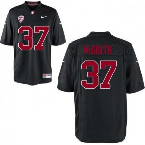 Men Joe McGrath Black Stanford College Football #37 Jersey 960103-970