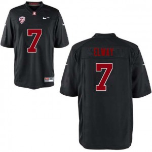 Men John Elway Black Cardinal College Football #7 Jersey 843255-687