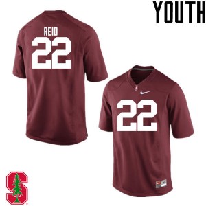 Youth Justin Reid Cardinal Stanford College Football #22 Jersey 312251-710