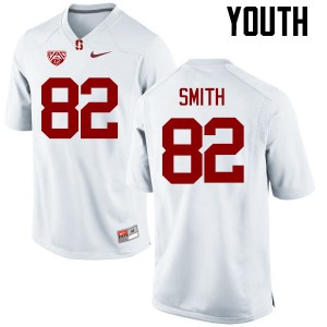 Youth Kaden Smith White Stanford University College Football #82 Jersey 388559-970