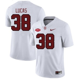 Men Kale Lucas White Stanford University 2024 ACC Conference College Football #38 Jersey 281315-197