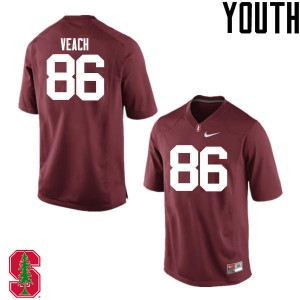 Youth Lane Veach Cardinal Stanford College Football #86 Jersey 849433-412