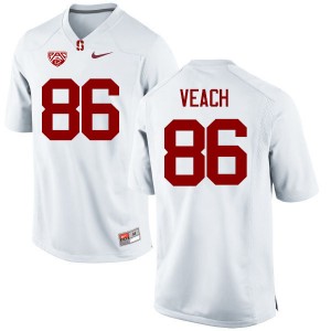 Men Lane Veach White Cardinal College Football #86 Jersey 944849-371