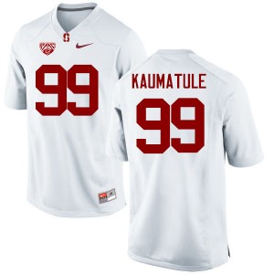 Men Luke Kaumatule White Stanford College Football #99 Jersey 704898-415