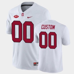 Men Custom White Cardinal 2024 ACC Conference College Football #00 Jersey 653824-704