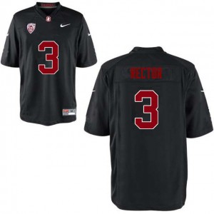 Men Michael Rector Black Stanford University College Football #3 Jersey 961228-517