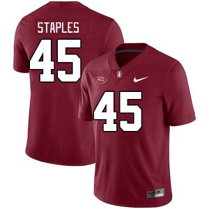 Men Omar Staples Cardinal Cardinal 2024 ACC Conference College Football #45 Jersey 876205-853