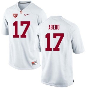 Men Paulson Abedo White Stanford College Football #17 Jersey 543382-540