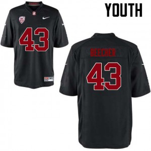 Youth Ryan Beecher Black Stanford College Football #43 Jersey 171836-969