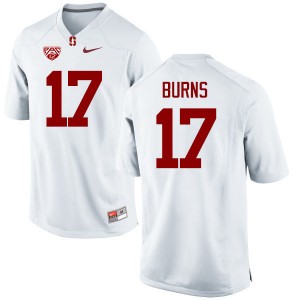 Men Ryan Burns White Stanford College Football #17 Jersey 587633-221