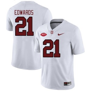 Men Scotty Edwards White Cardinal 2024 ACC Conference College Football #21 Jersey 855355-460