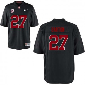 Men Sean Barton Black Stanford Cardinal College Football #27 Jersey 613035-451