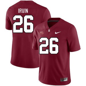 Men Sedrick Irvin Cardinal Stanford University 2024 ACC Conference College Football #26 Jersey 958391-552
