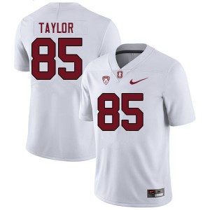 Men Shield Taylor White Stanford Cardinal College Football #85 Jersey 861741-534