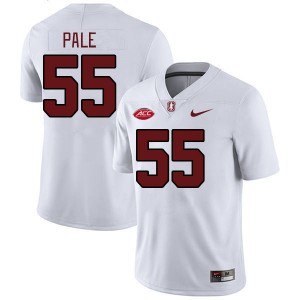 Men Simione Pale White Stanford 2024 ACC Conference College Football #55 Jersey 428297-169