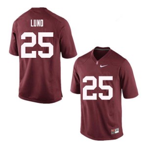 Men Sione Lund Red Cardinal College Football #25 Jersey 919443-696