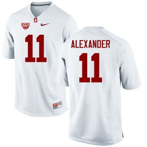 Men Terrence Alexander White Stanford Cardinal College Football #11 Jersey 666497-198