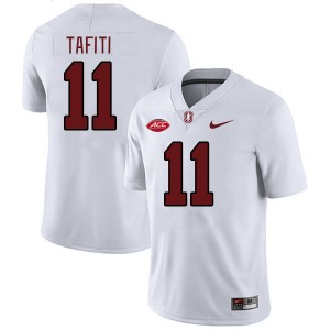 Men Tevarua Tafiti White Cardinal 2024 ACC Conference College Football #11 Jersey 467052-914