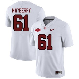 Men Trevor Mayberry White Cardinal 2024 ACC Conference College Football #61 Jersey 727311-272