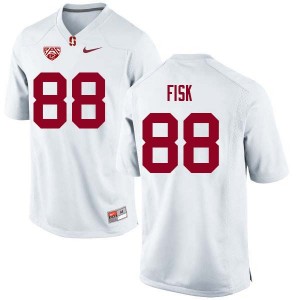Men Tucker Fisk White Stanford College Football #88 Jersey 271769-927