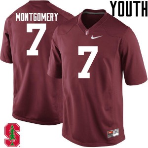 Youth Ty Montgomery Cardinal Stanford Cardinal College Football #7 Jersey 225401-461