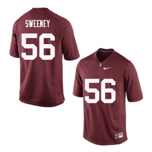 Men Will Sweeney Red Stanford University College Football #56 Jersey 357717-901