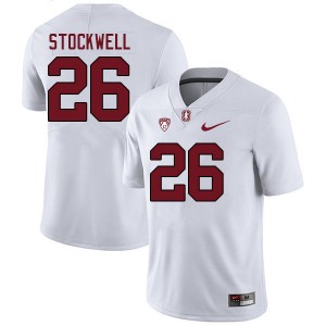 Men William Stockwell White Cardinal College Football #26 Jersey 704874-460