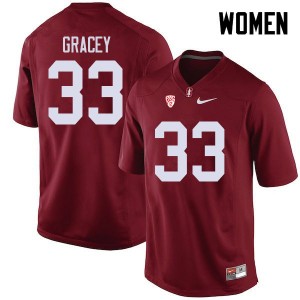 Women Alex Gracey Cardinal Cardinal College Football #33 Jersey 936185-460