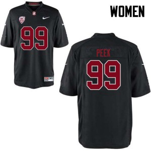 Women Bo Peek Black Stanford Cardinal College Football #99 Jersey 892675-537