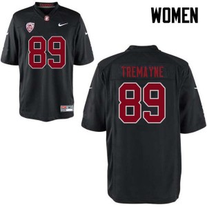 Women Brycen Tremayne Black Stanford University College Football #89 Jersey 550034-676