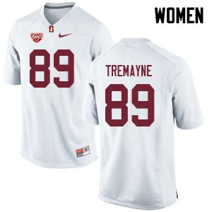 Women Brycen Tremayne White Stanford University College Football #89 Jersey 639267-183