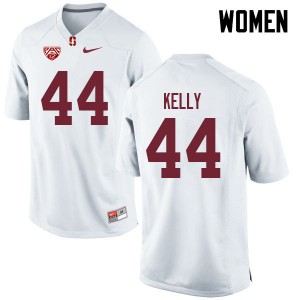 Women Caleb Kelly White Stanford Cardinal College Football #44 Jersey 423397-267