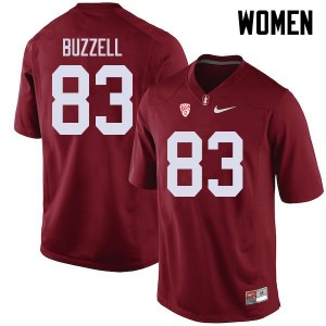 Women Cameron Buzzell Cardinal Stanford Cardinal College Football #83 Jersey 859164-313