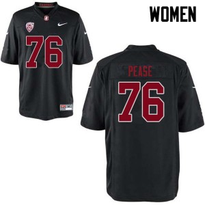 Women Grant Pease Black Stanford College Football #76 Jersey 681608-942