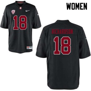 Women Jack Richardson Black Cardinal College Football #18 Jersey 300049-240
