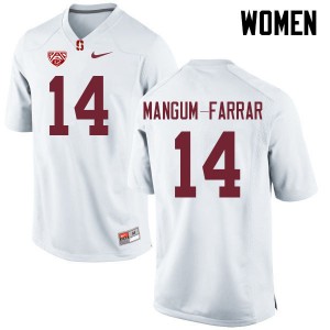 Women Jacob Mangum-Farrar White Stanford College Football #14 Jersey 883179-880