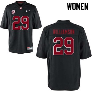 Women Kendall Williamson Black Stanford Cardinal College Football #29 Jersey 910610-322