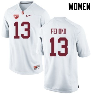 Women Simi Fehoko White Cardinal College Football #13 Jersey 393058-644