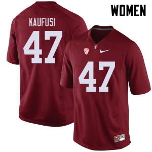 Women Tangaloa Kaufusi Cardinal Stanford Cardinal College Football #47 Jersey 136353-436